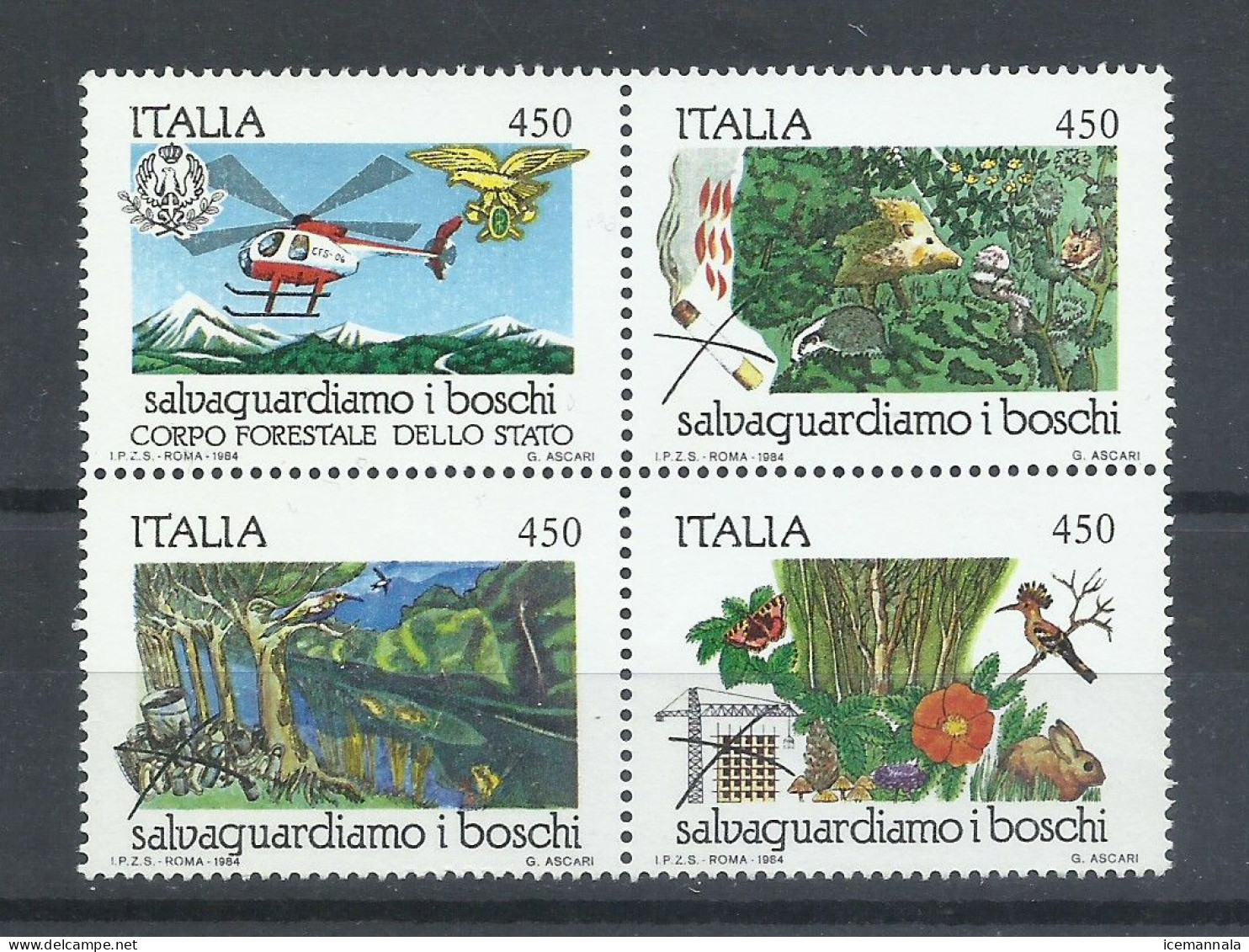 ITALIA   YVERT  1611/14   MNH  ** - 1981-90:  Nuovi