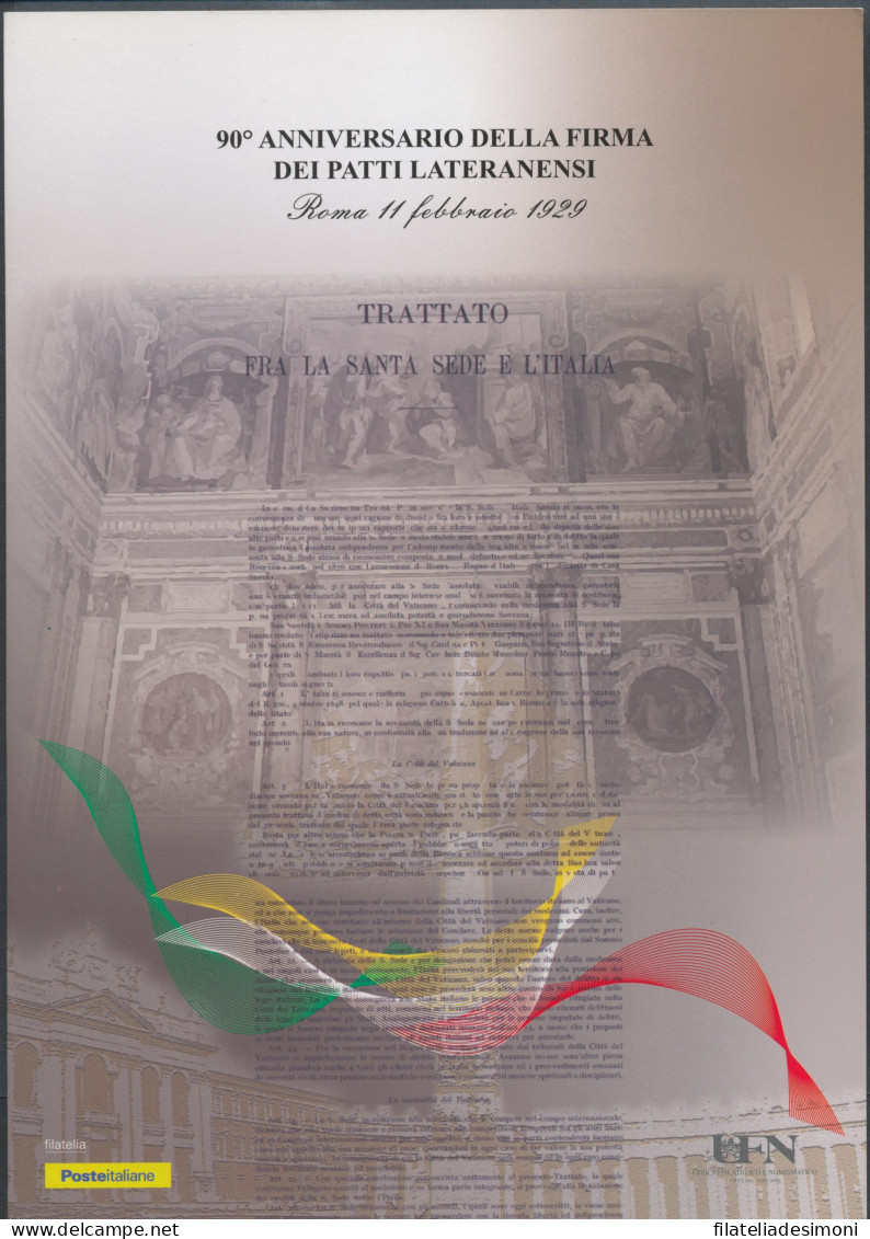 2019 Italia - Repubblica, Folder - Patti Lateranensi N. 635 - MNH** - Presentation Packs