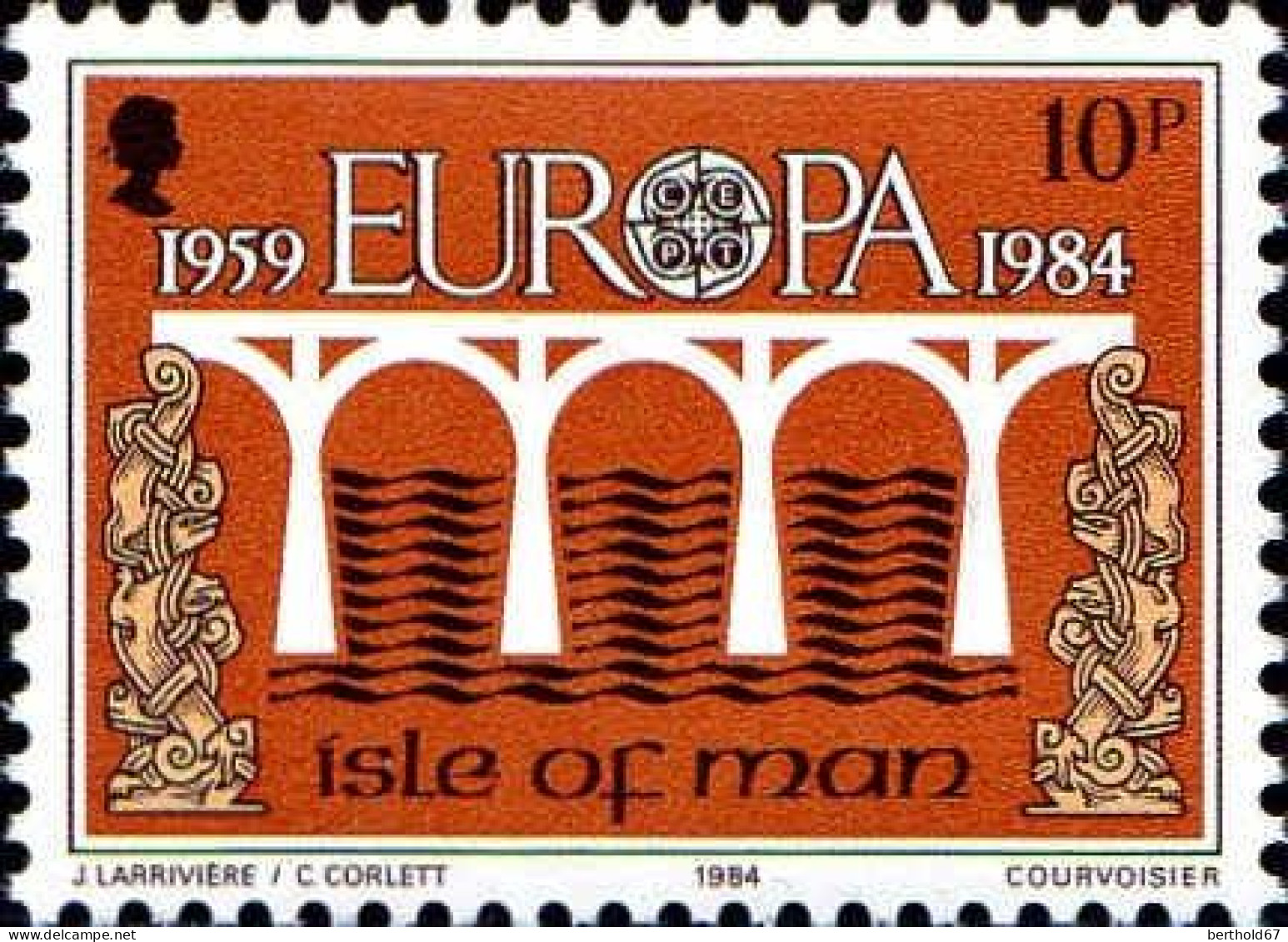 Man Poste N** Yv:251 Mi:261 Europa Cept 1959 1984 Pont De La Coopération - Isle Of Man