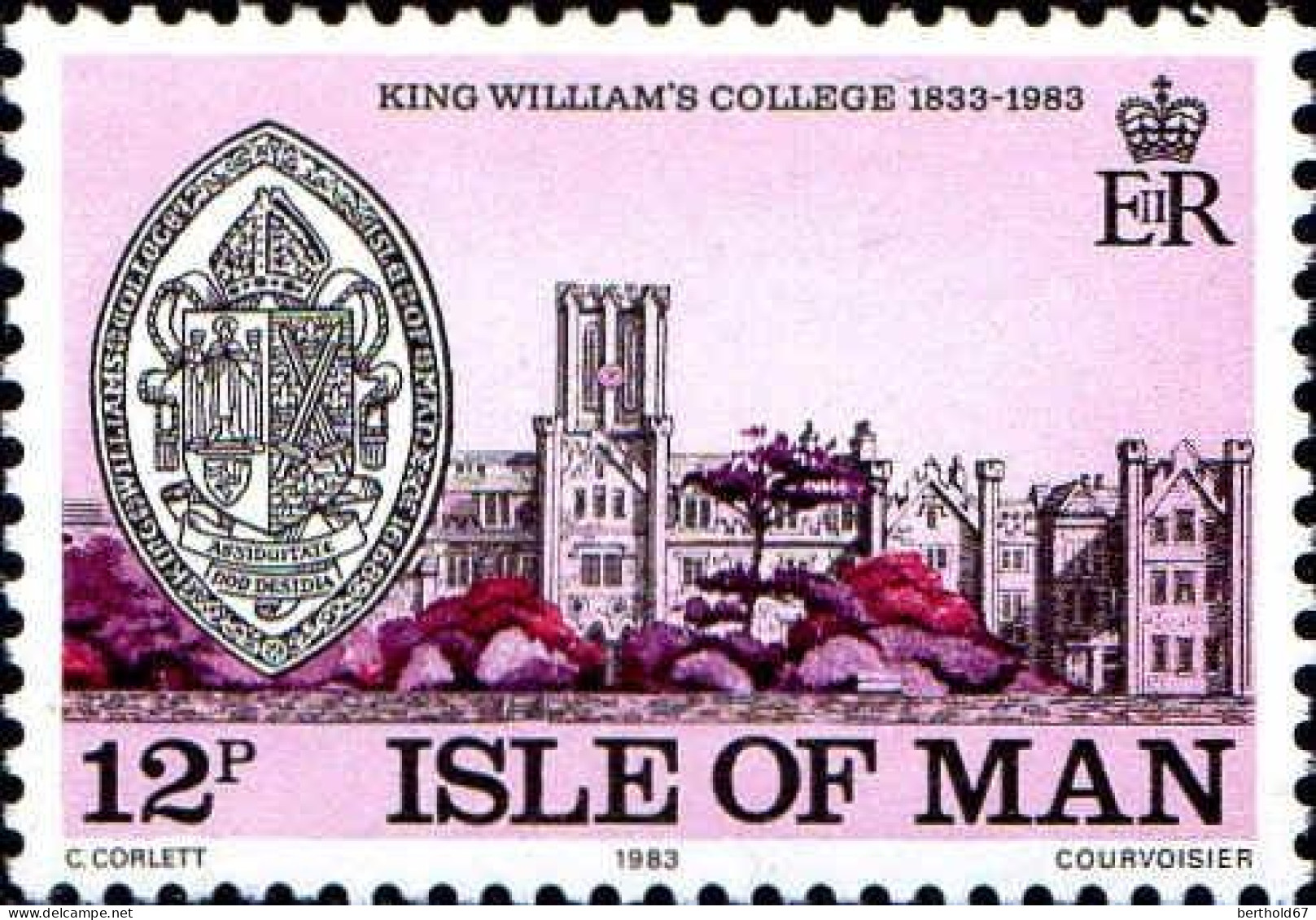 Man Poste N** Yv:234 Mi:243 King William's College - Isla De Man