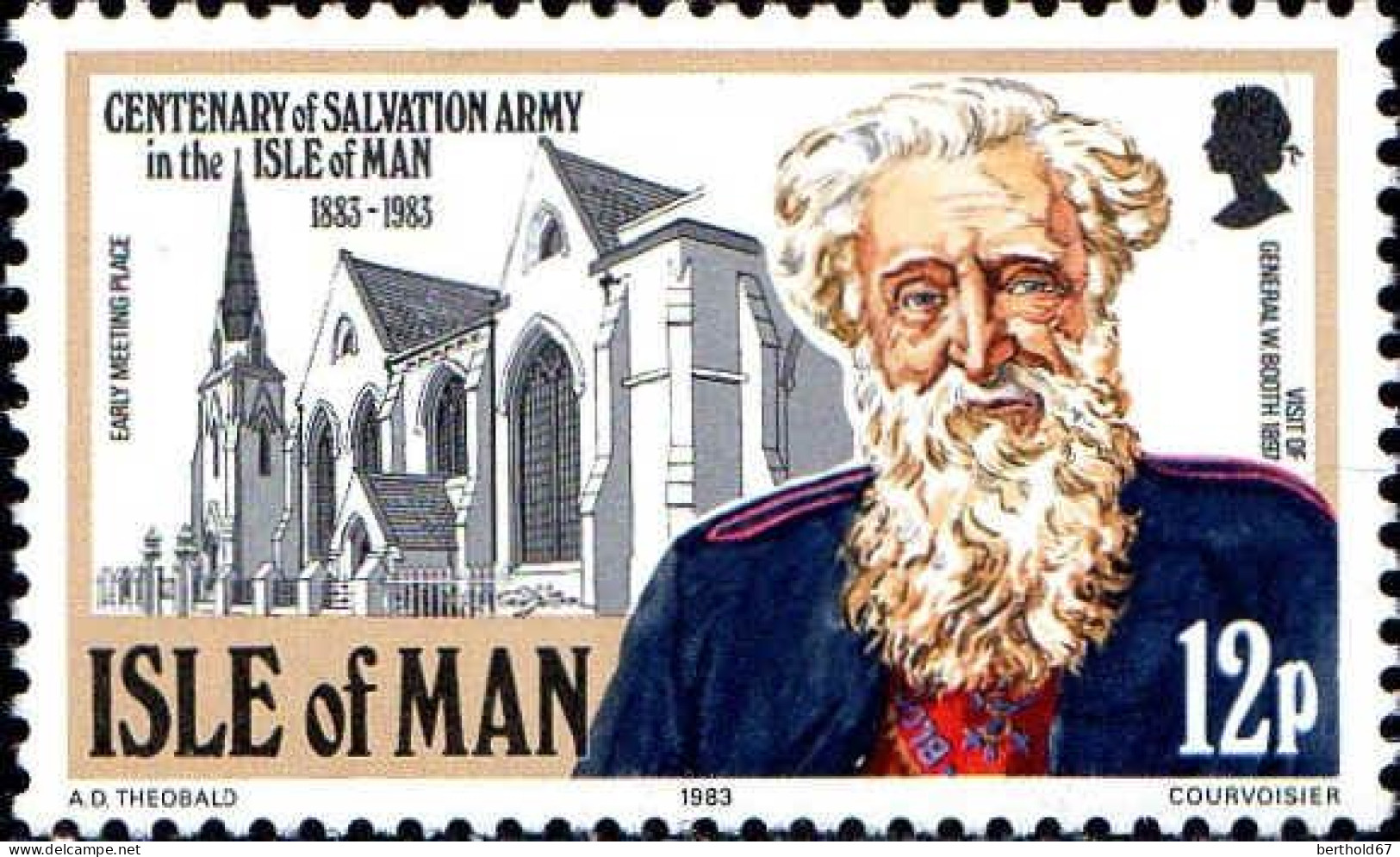 Man Poste N** Yv:216 Mi:237 Salvation Army In The Isle Of Man General W.Booth - Isle Of Man