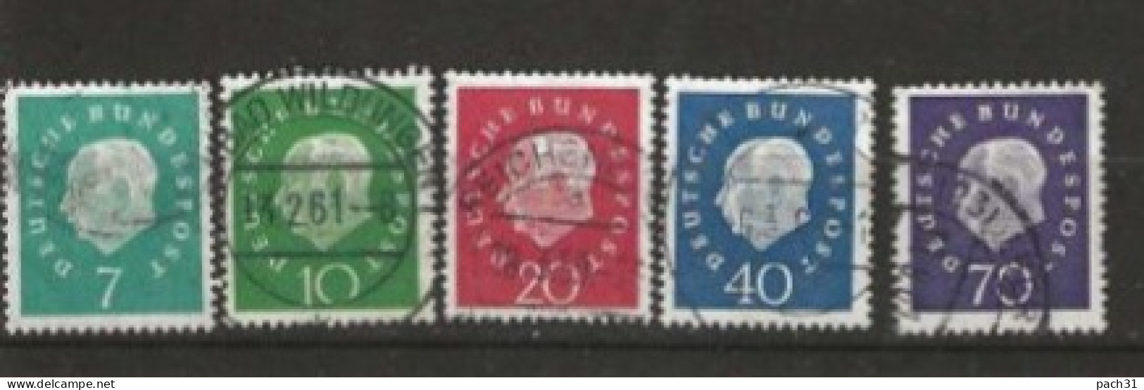 RFA N° YT 173 à 177  Oblitérés - Used Stamps