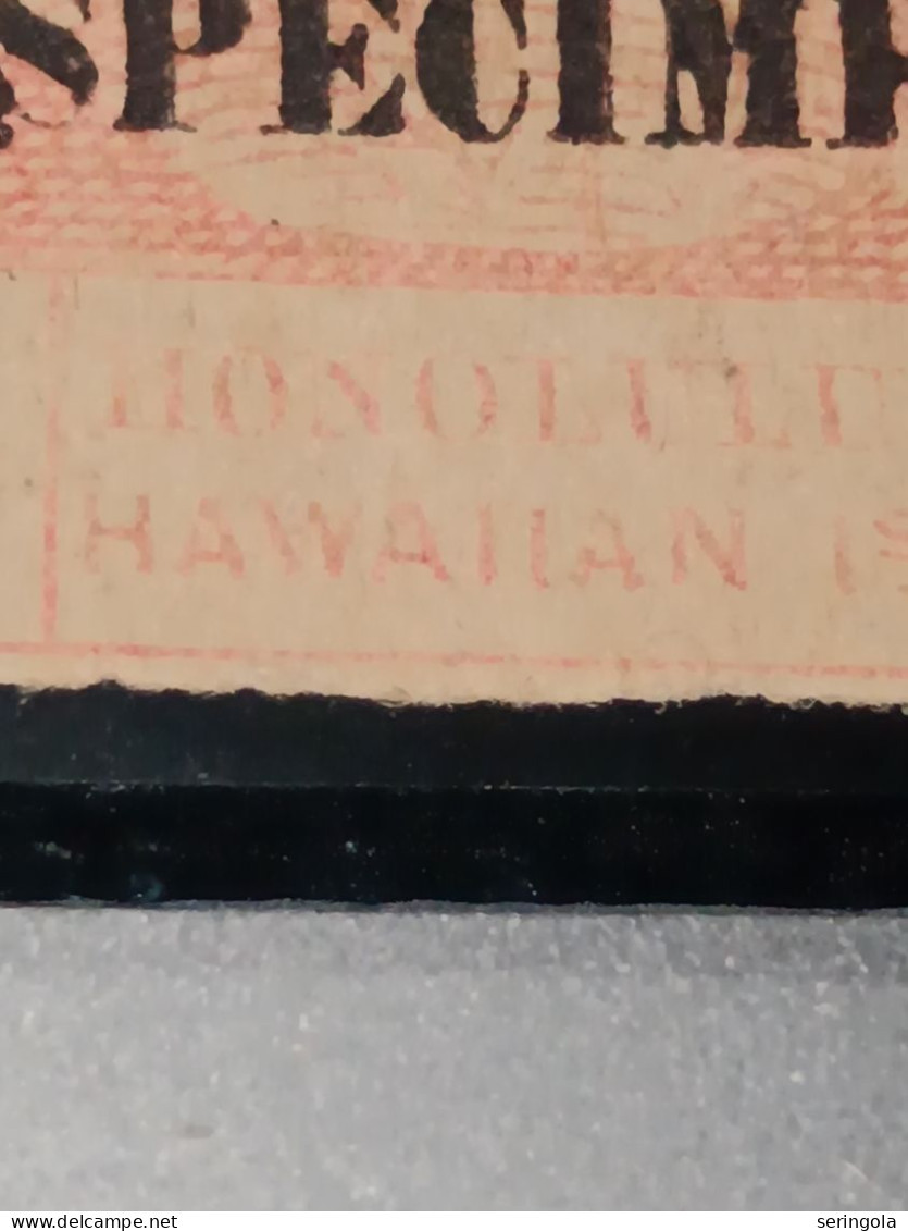 HAWAII - 1861 13c. Full Red. Specimen SG#19s Ordin White Wove Paper. - Collections (sans Albums)