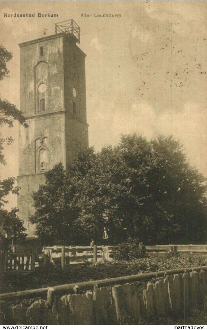 BORKUM Nordseebad . Alter Leuchtturm - Borkum