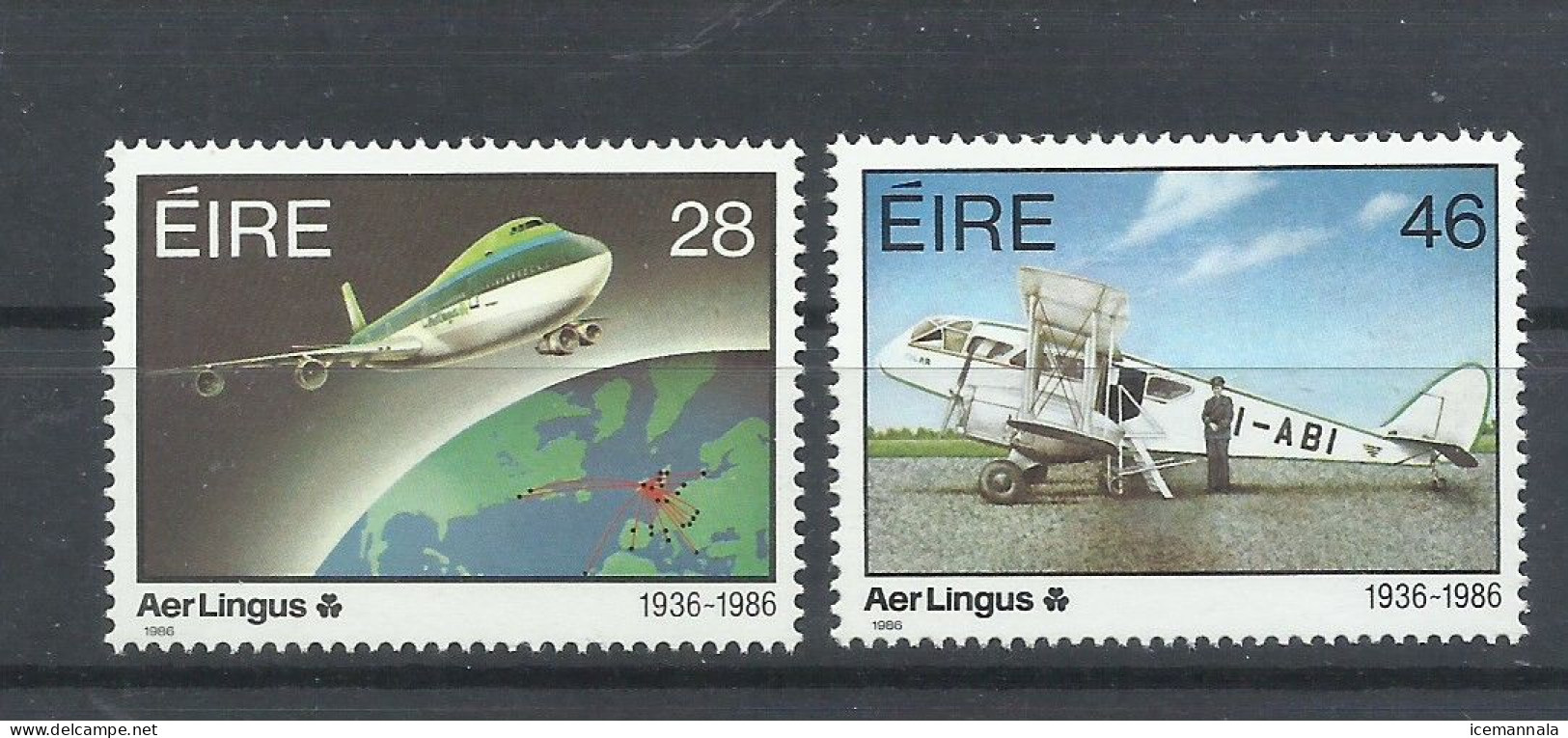 IRLANDA  YVERT  597/98   MNH  ** - Aerei