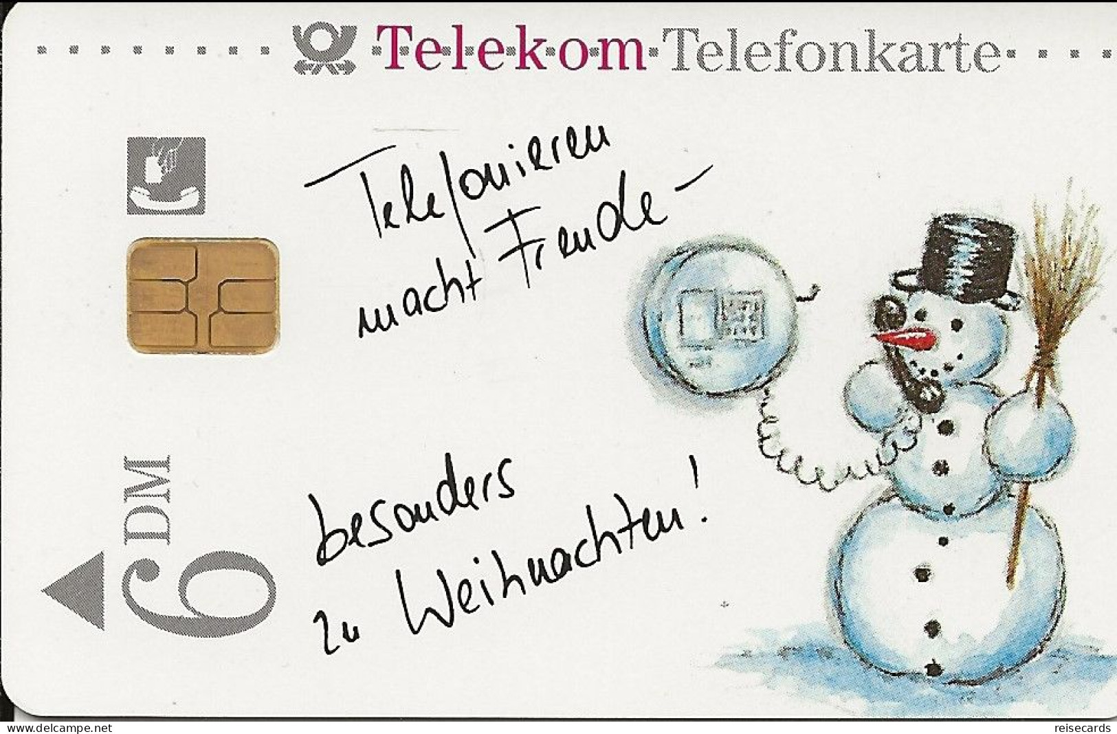 Germany: Telekom A 34 11.94 Weihnachten, Telefonieren Macht Freude. Bärbel Haas. Mint - A + AD-Series : D. Telekom AG Advertisement