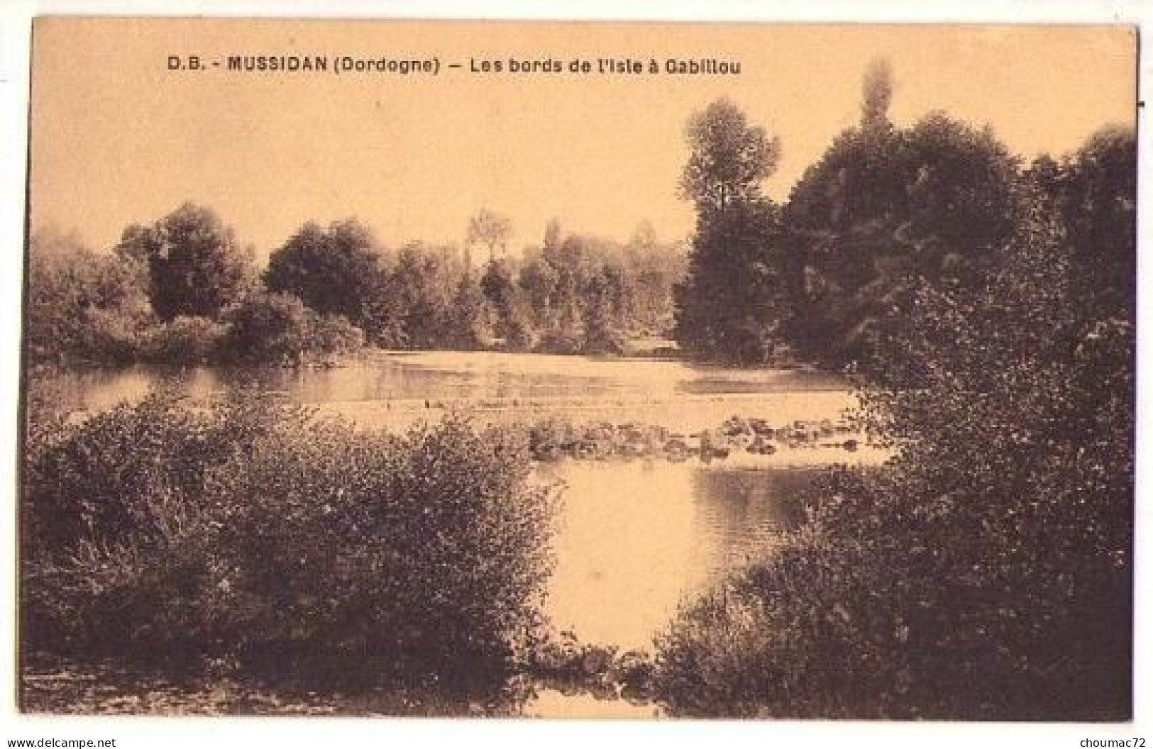 (24) 190, Mussidan, Danbo-Berry, Les Bords De L'Isle à Gabillou, Format 139 X 88 - Mussidan