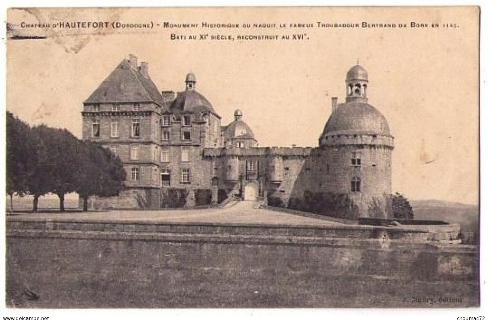 (24) 107, Hautefort, Maury, Château D'Hautefort, état ! - Hautefort