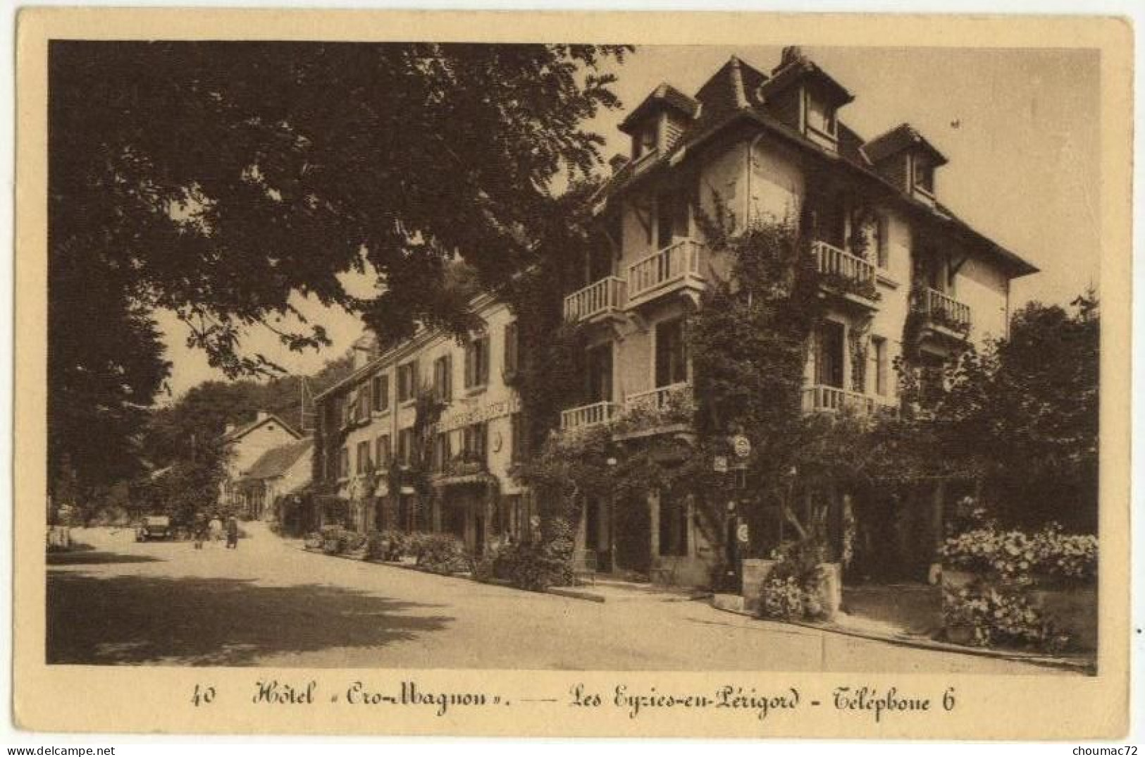 (24) 028, Les Eysie En Périgord, CAP 40, Hôtel Cro-Magnon - Les Eyzies