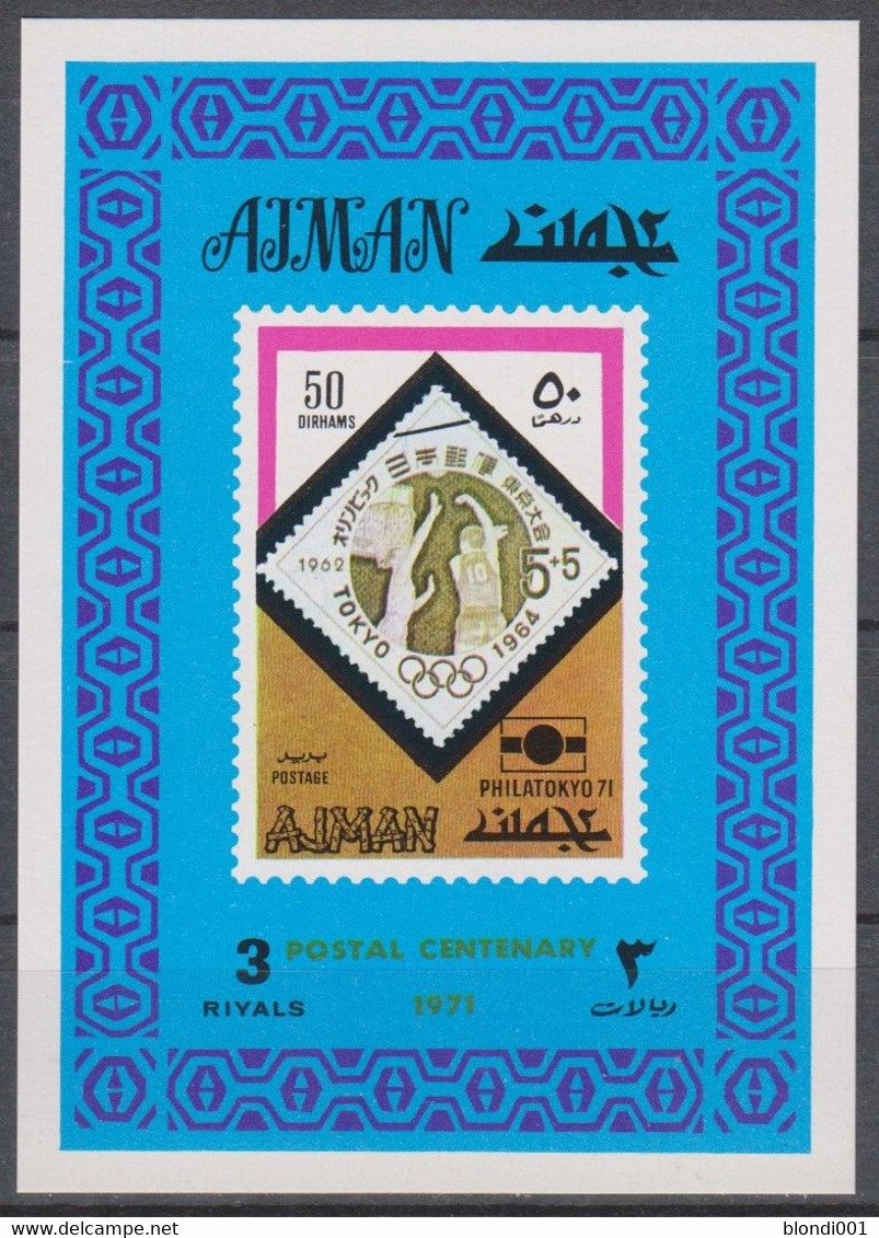 Olympics 1964 - Basketball - AJMAN - S/S Imp. MNH - Zomer 1964: Tokyo