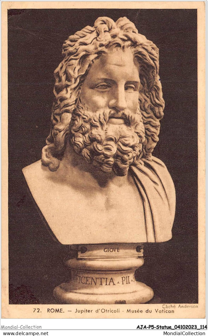 AJAP5-STATUE-0470 - ROME - Jupiter D'otricoli - Musée Du Vatican  - Monuments