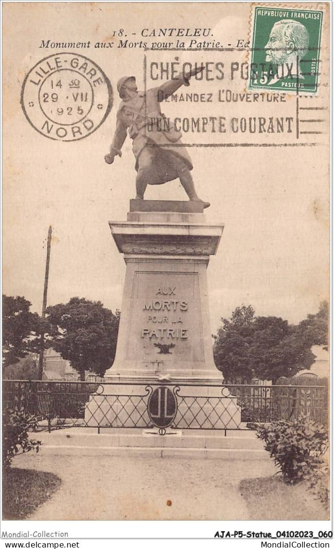 AJAP5-STATUE-0443 - CANTELEU - Monument Aux Morts Pour La Patrie  - Monuments