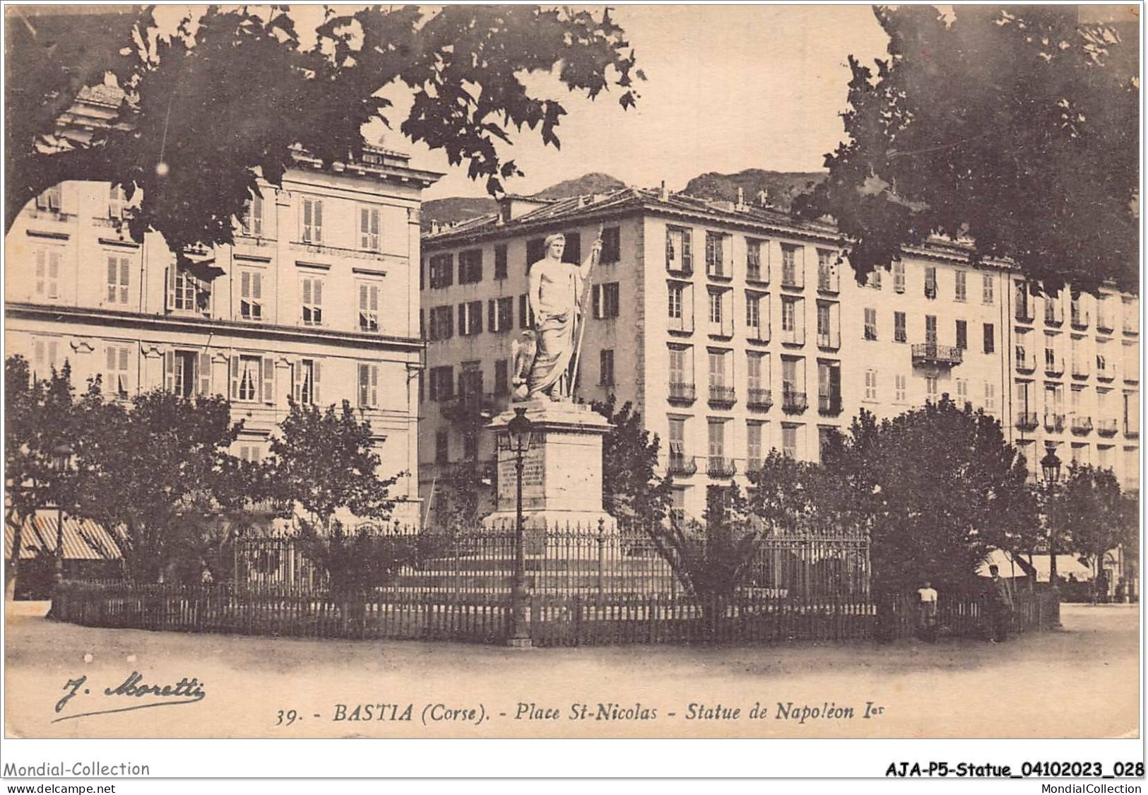 AJAP5-STATUE-0427 - BASTIA - Place St-nicolas - Statue De Napoléon 1er  - Monuments