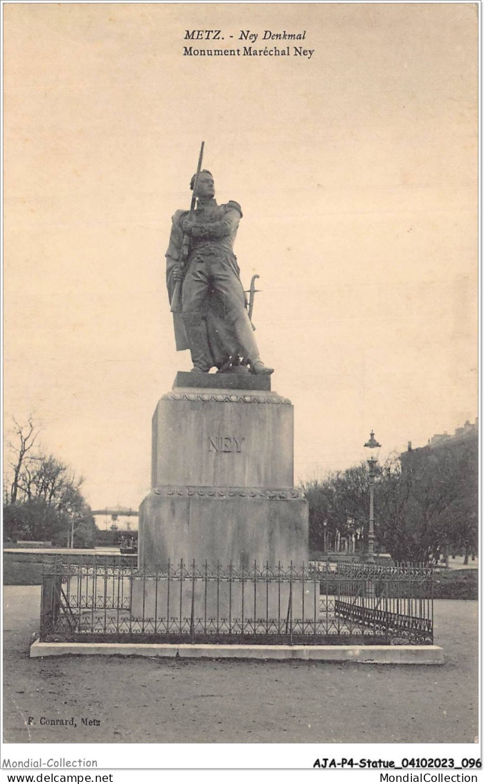 AJAP4-STATUE-0353 - METZ - Monument Maréchal Ney  - Monuments