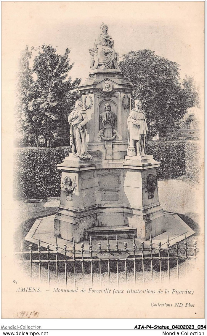 AJAP4-STATUE-0332 - AMIENS - Monument De Forceville  - Monuments