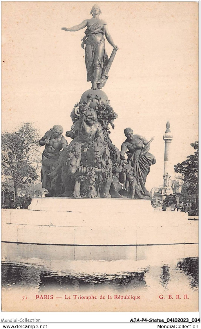 AJAP4-STATUE-0322 - PARIS - Le Triomphe De La République  - Monuments