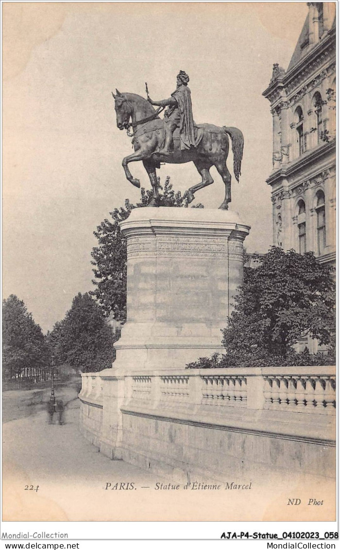 AJAP4-STATUE-0334 - PARIS - Statue D'étienne Marcel  - Monuments