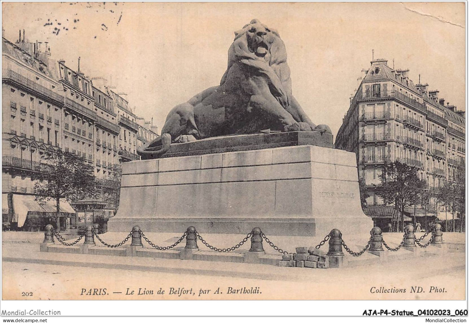 AJAP4-STATUE-0335 - PARIS - Le Lion De Belfort  - Monuments