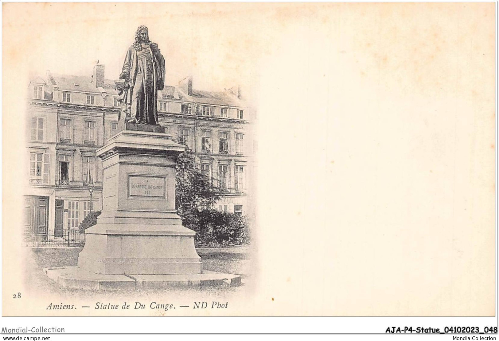 AJAP4-STATUE-0329 - AMIENS - Statue De Du Cange  - Monuments