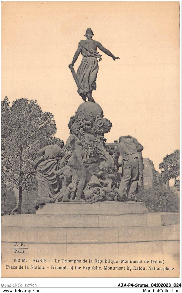 AJAP4-STATUE-0317 - PARIS - Le Triomphe De La République  - Monuments