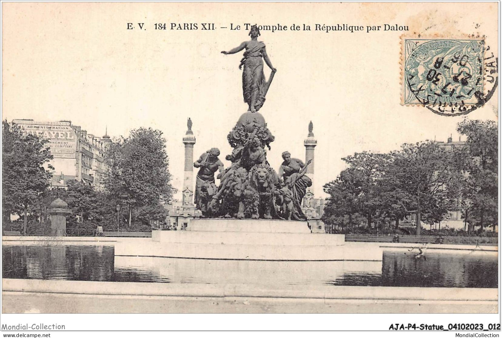 AJAP4-STATUE-0311 - PARIS - Le Triomphe De La République Par Dalou  - Monuments