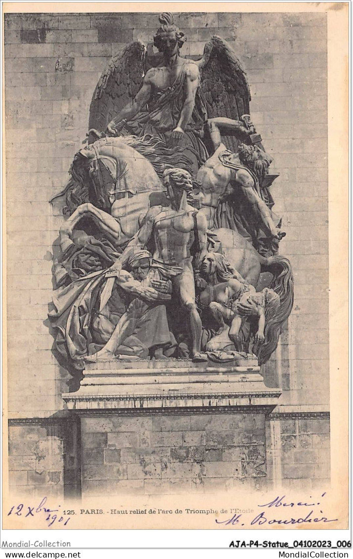 AJAP4-STATUE-0308 - PARIS - Haut-relief De L'arcde Triomphe  - Monuments