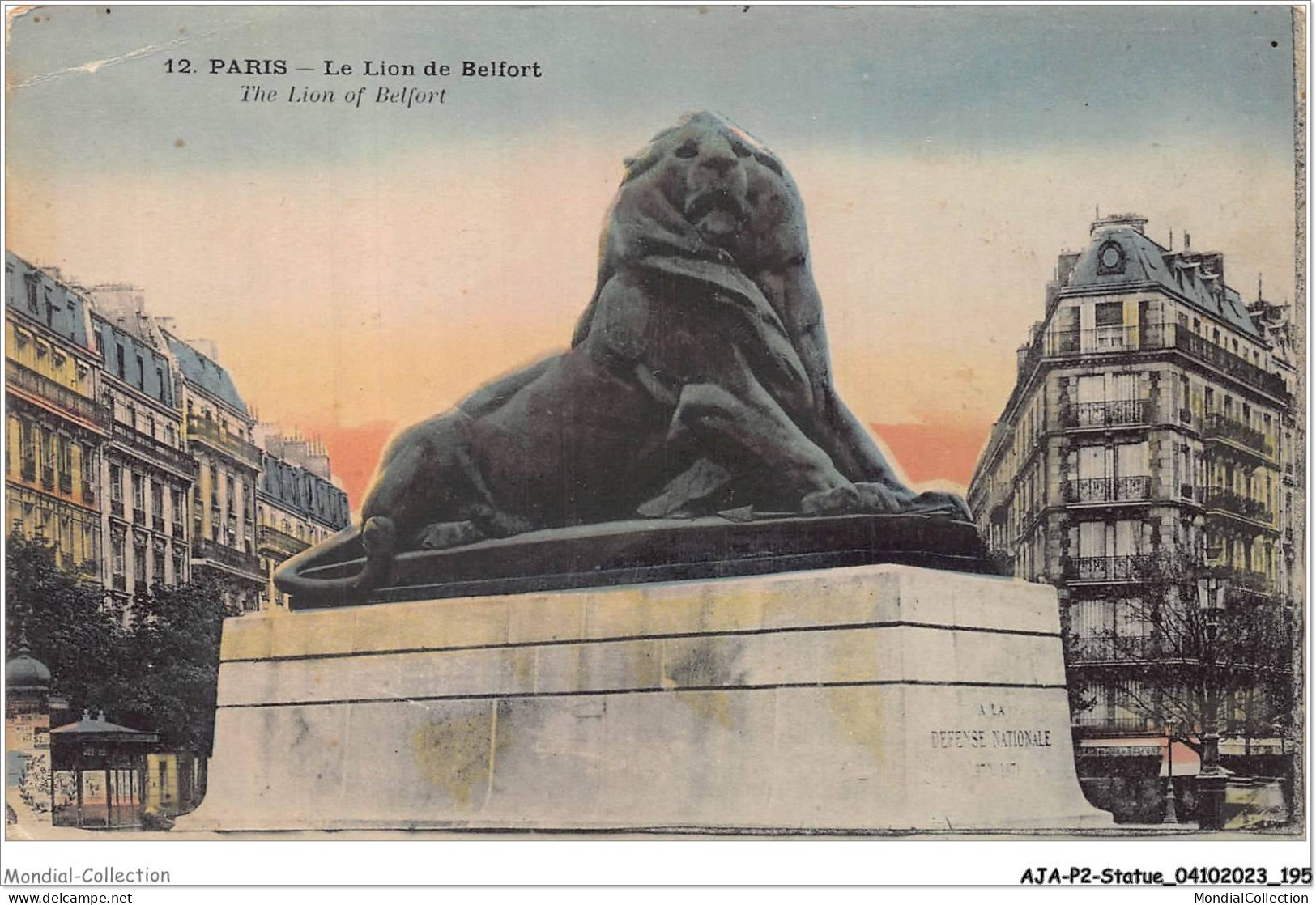 AJAP2-STATUE-0200 - PARIS - Le Lion De Belfort  - Denkmäler