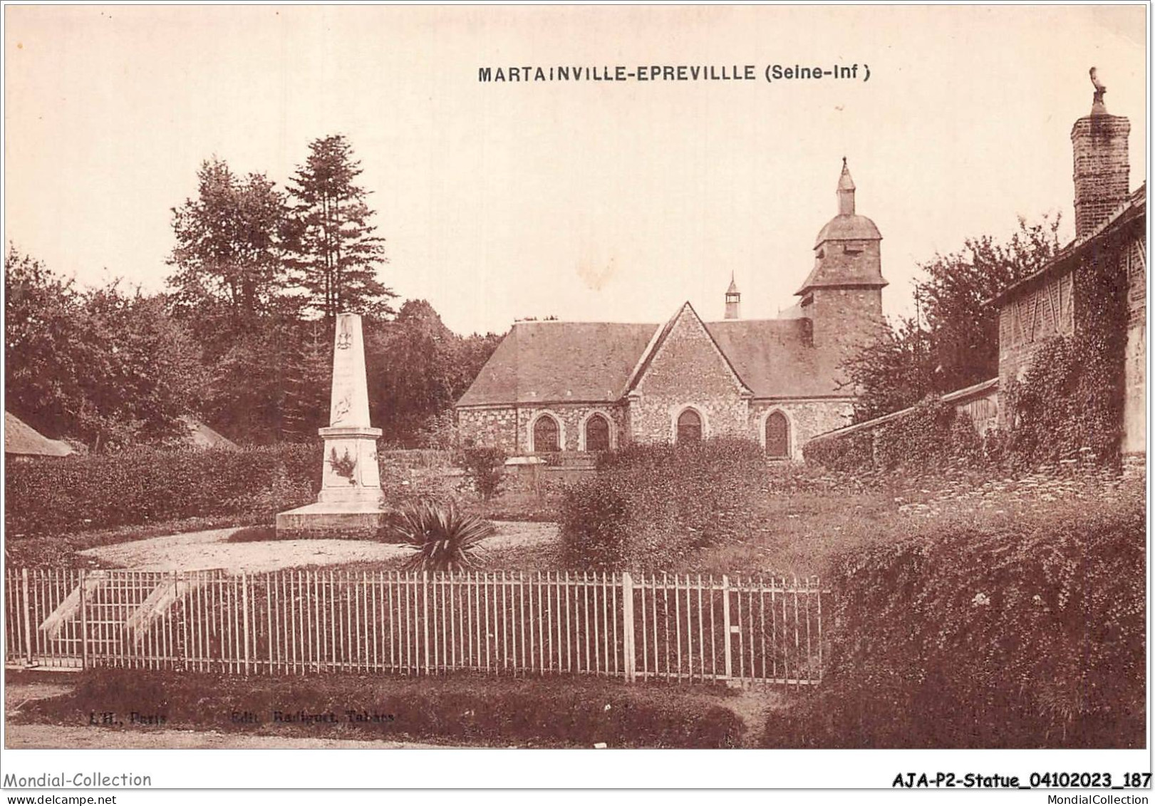 AJAP2-STATUE-0196 - MARTAINVILLE-EPREVILLE  - Denkmäler