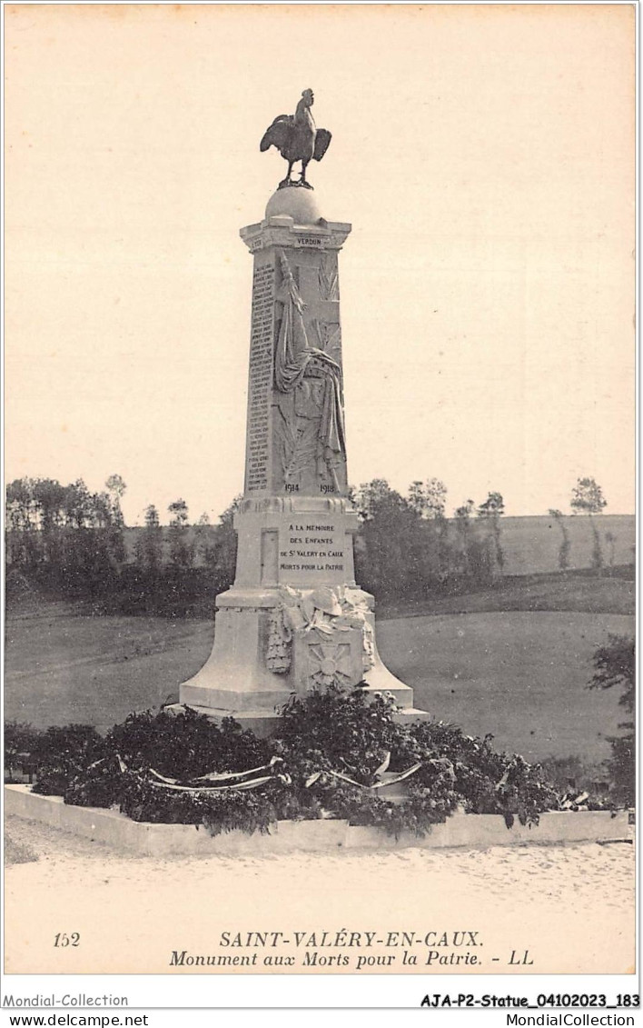AJAP2-STATUE-0194 - SAINT-VALERY-EN-CAUX - Monument Aux Morts Pour La Patrie  - Denkmäler