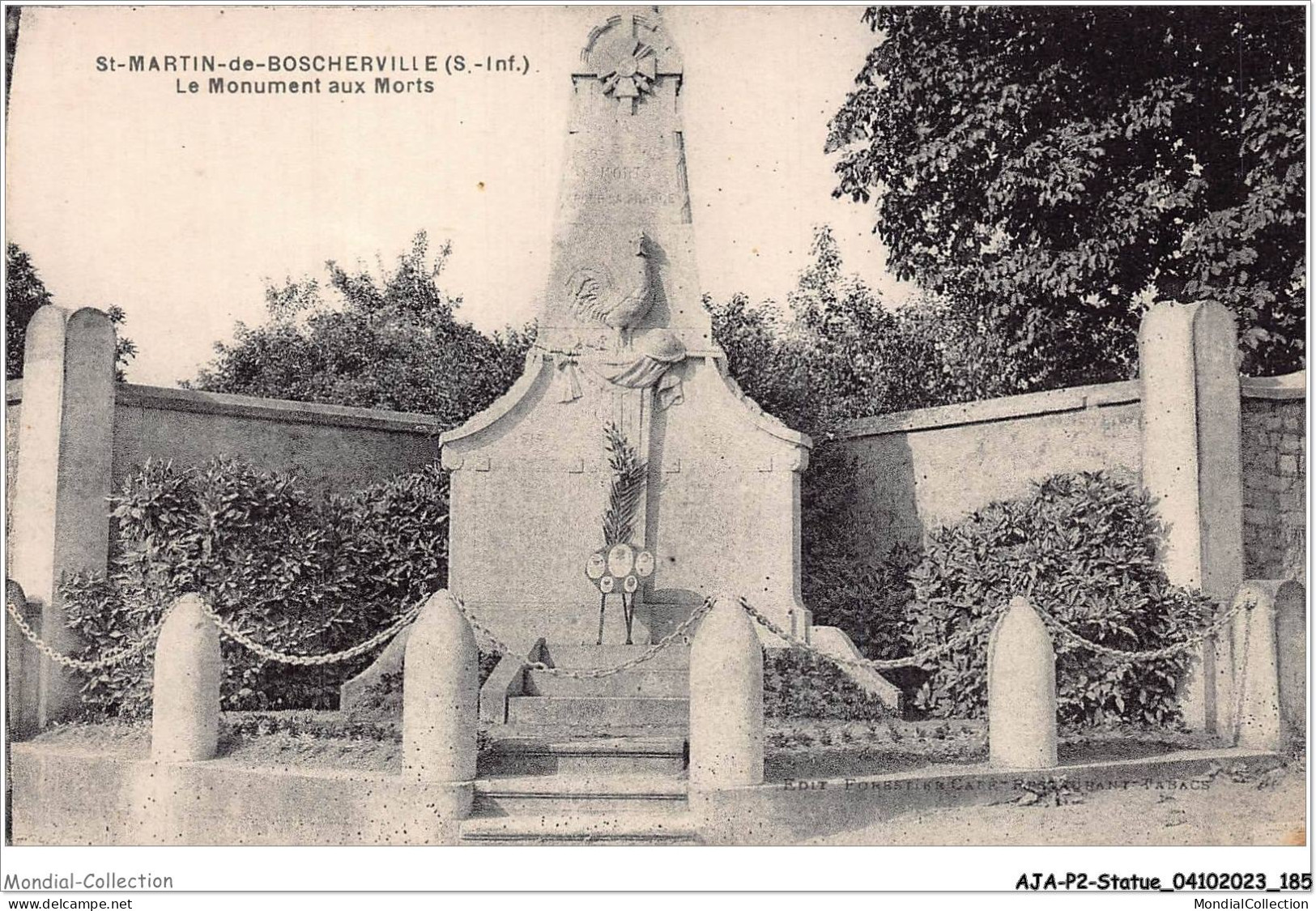 AJAP2-STATUE-0195 - SAINT-DE-BOSCHERVILLE - Le Monument Aux Morts  - Denkmäler