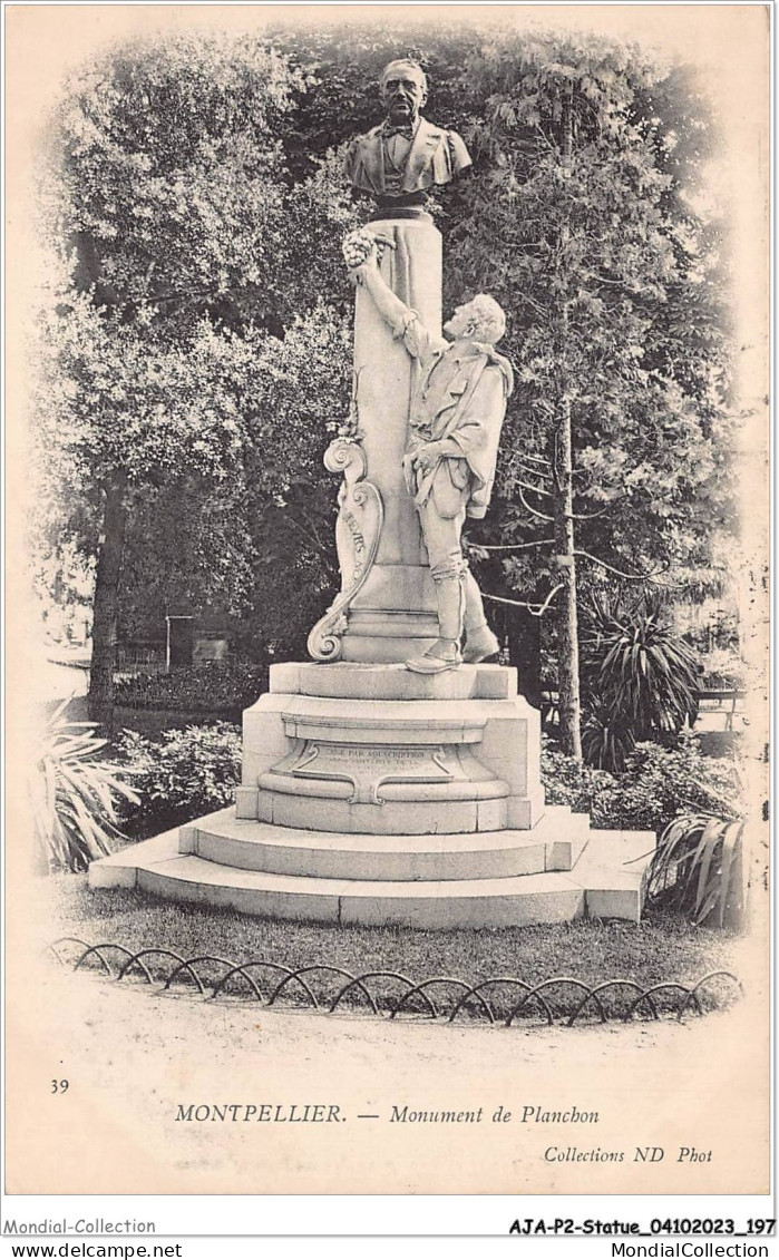 AJAP2-STATUE-0201 - MONTPELLIER - Monument De Planchon  - Denkmäler