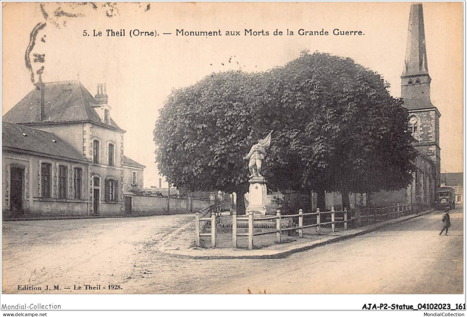 AJAP2-STATUE-0183 - LE THEIL - Monument Aux Mort De La Grande Guerre  - Denkmäler