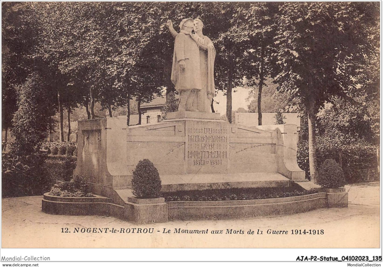 AJAP2-STATUE-0170 - NOGENT-LE-ROTROU - Le Monument Aux Morts De La Guerre 1914-1918  - Denkmäler
