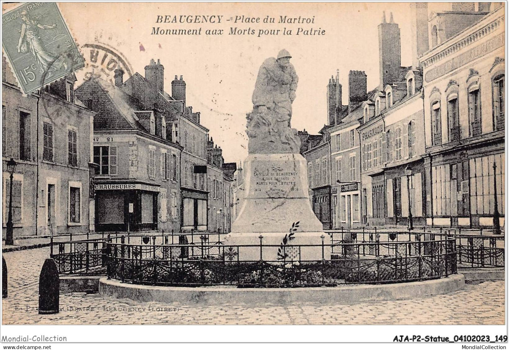 AJAP2-STATUE-0177 - BEAUGENCY - Place Du Martroi - Monument Aux Morts Pour La Patrie  - Denkmäler