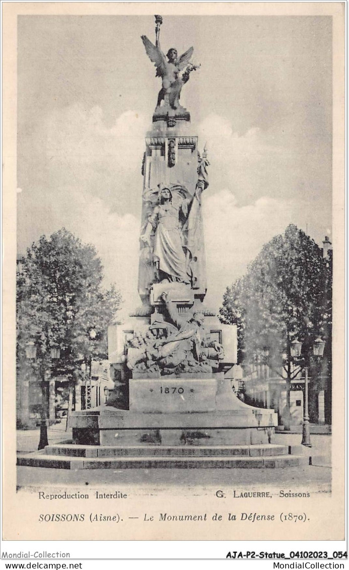 AJAP2-STATUE-0130 - SOISSONS - Le Monument De La Défense  - Denkmäler