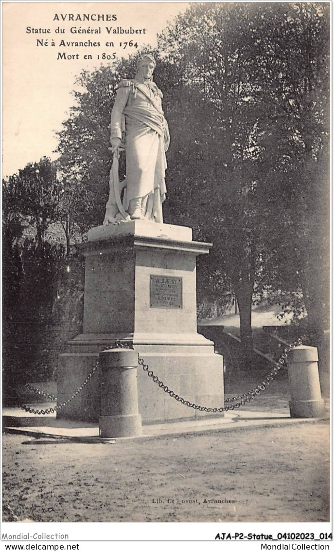 AJAP2-STATUE-0110 - AVRANCHES - Statue Du Général Valbubert  - Denkmäler