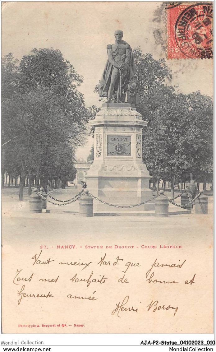 AJAP2-STATUE-0108 - NANCY - Statue De Drouot - Cours Léopold  - Denkmäler