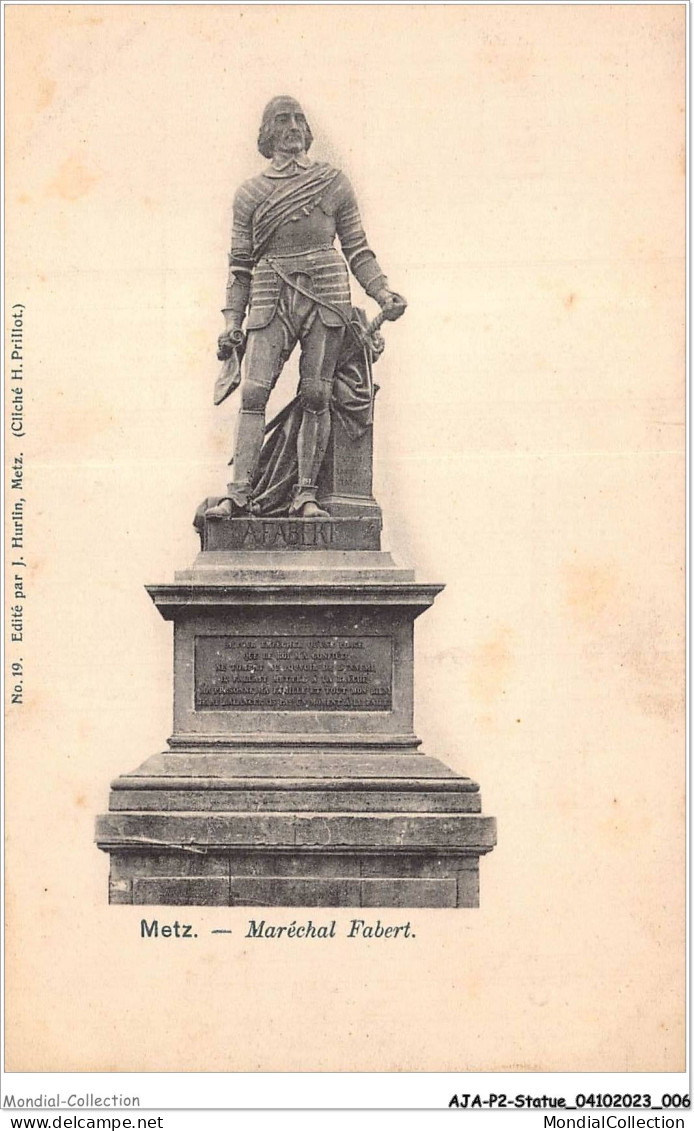 AJAP2-STATUE-0106 - METZ - Maréchal Fabert  - Denkmäler