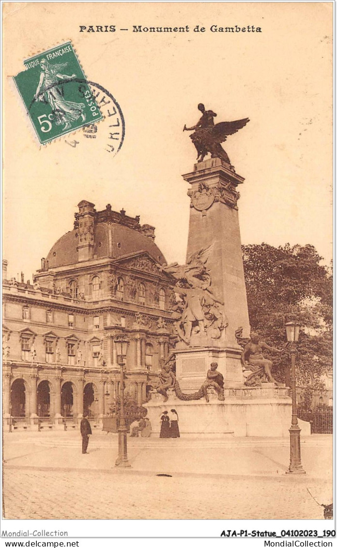 AJAP1-STATUE-0096 - PARIS - Monument De Gambetta  - Denkmäler