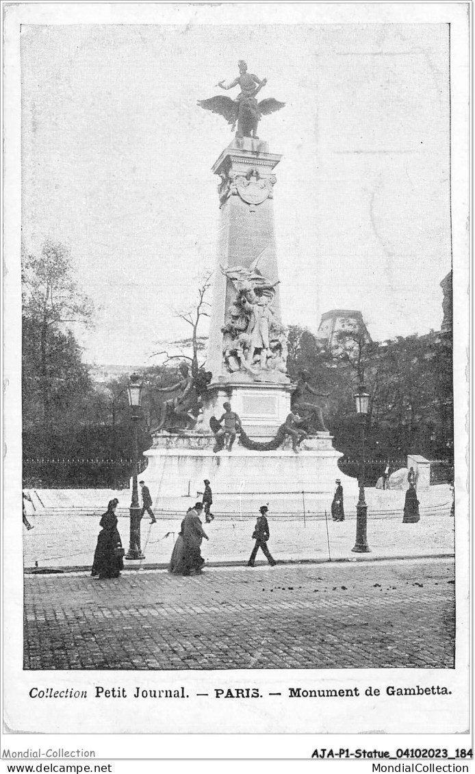 AJAP1-STATUE-0093 - PARIS - Monument De Gambetta  - Monuments