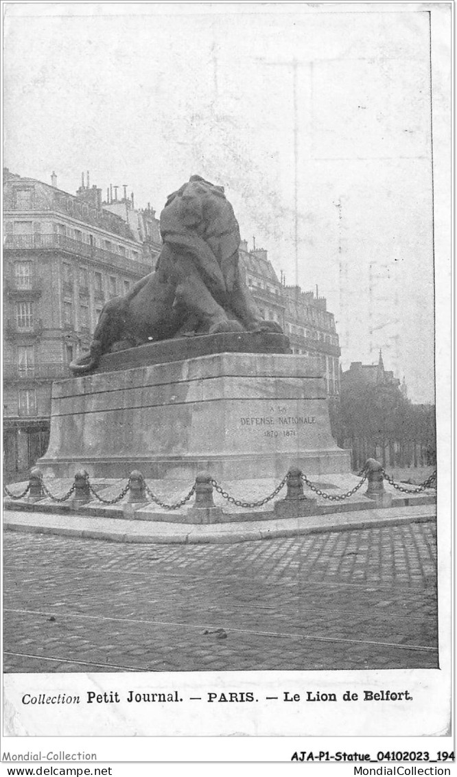AJAP1-STATUE-0098 - PARIS - Le Lion De Belfort  - Denkmäler