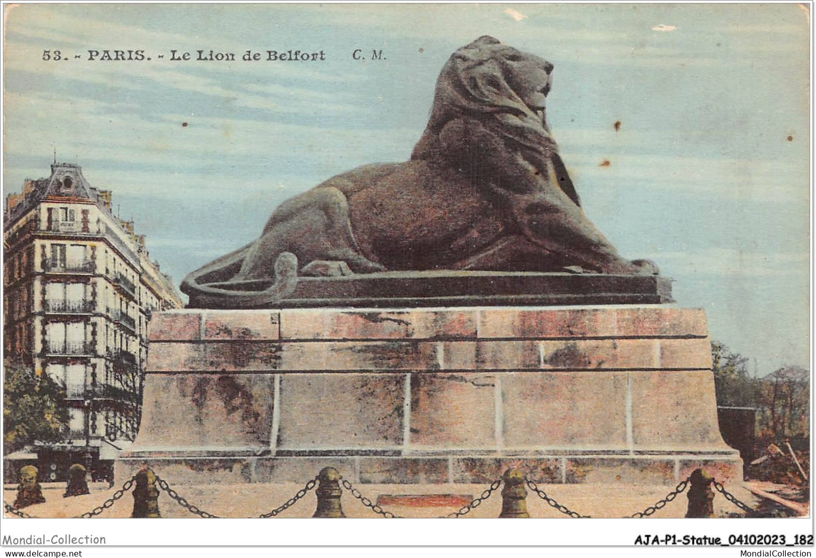 AJAP1-STATUE-0092 - PARIS - Le Lion De Belfort  - Denkmäler