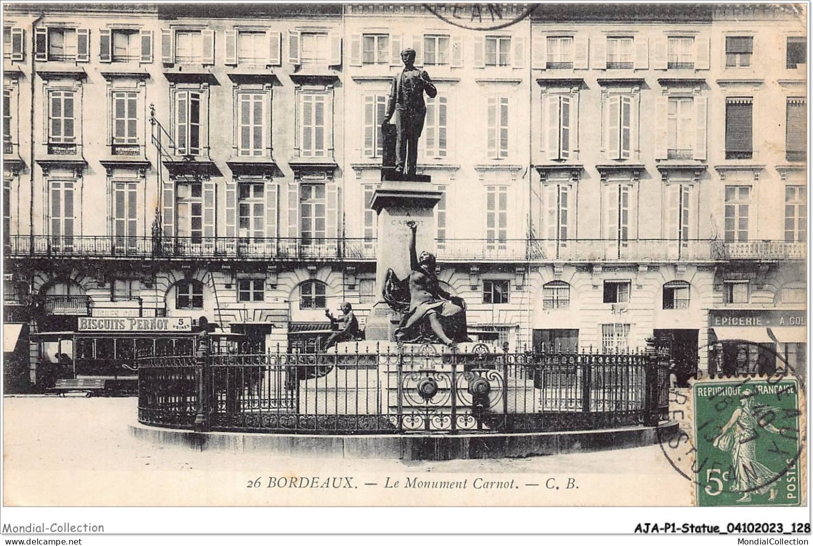 AJAP1-STATUE-0065 - BORDEAUX - Le Monument Carnot  - Monuments