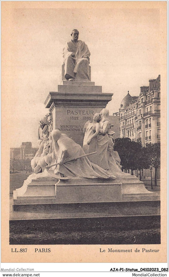 AJAP1-STATUE-0042 - PARIS - Le Monument De Pasteur  - Monuments