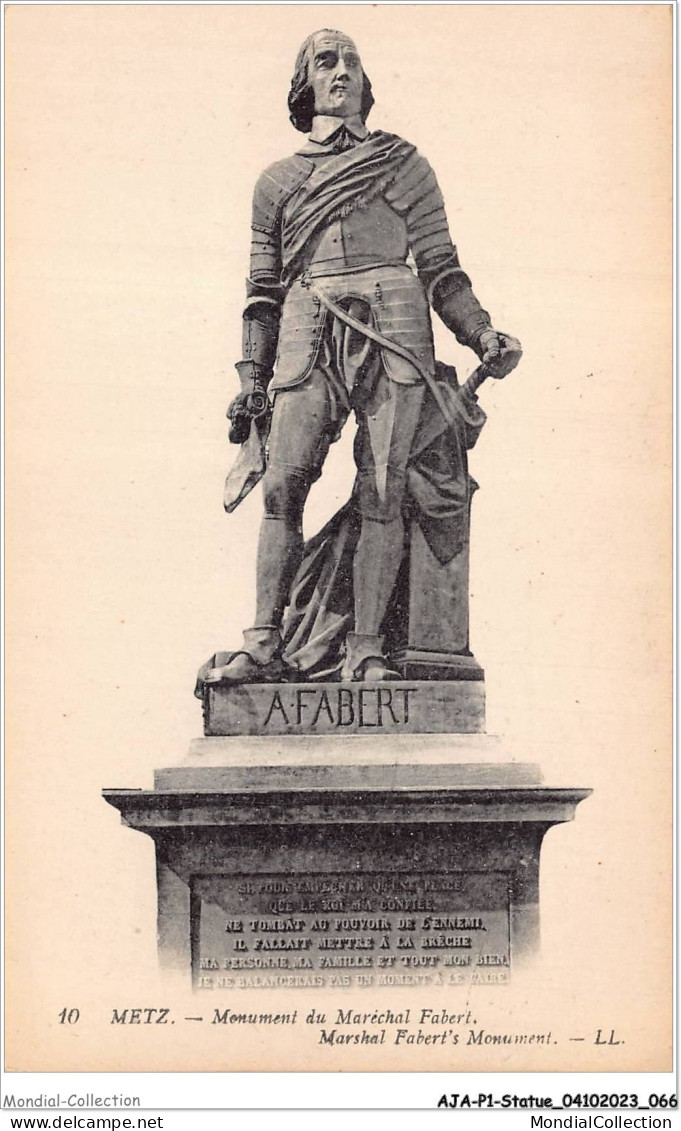 AJAP1-STATUE-0034 - METZ - Monument Du Maréchal Fabert  - Monuments