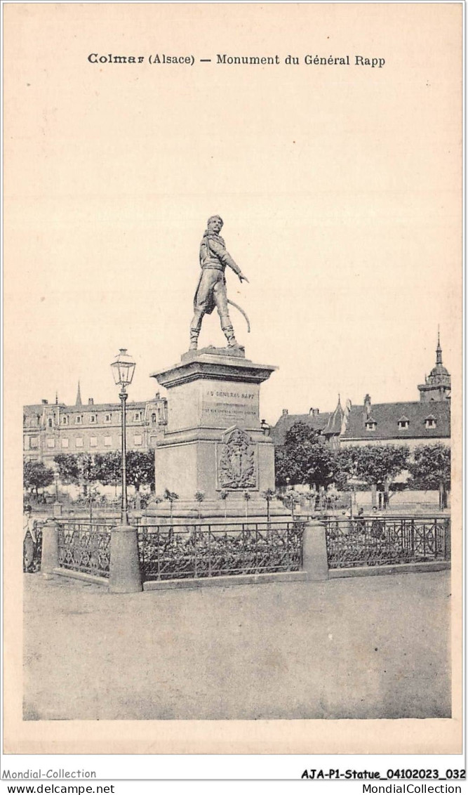 AJAP1-STATUE-0017 - COLMAR - Monument Du Général Rapp  - Denkmäler