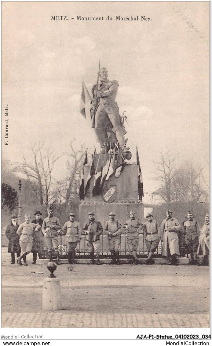 AJAP1-STATUE-0018 - METZ - Monument Du Maréchal Ney  - Denkmäler