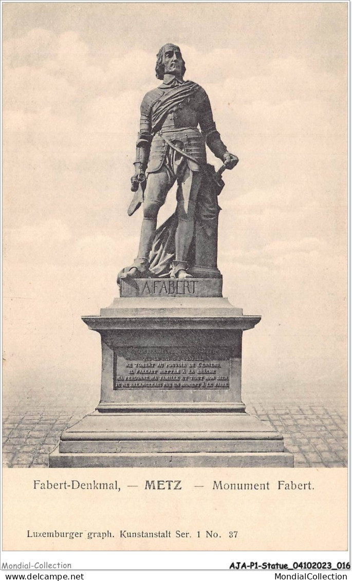 AJAP1-STATUE-0009 - METZ - Monument Fabert  - Denkmäler