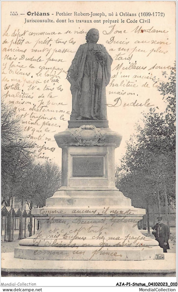 AJAP1-STATUE-0006 - ORLEANS - Pothier Robert-joseph  - Denkmäler