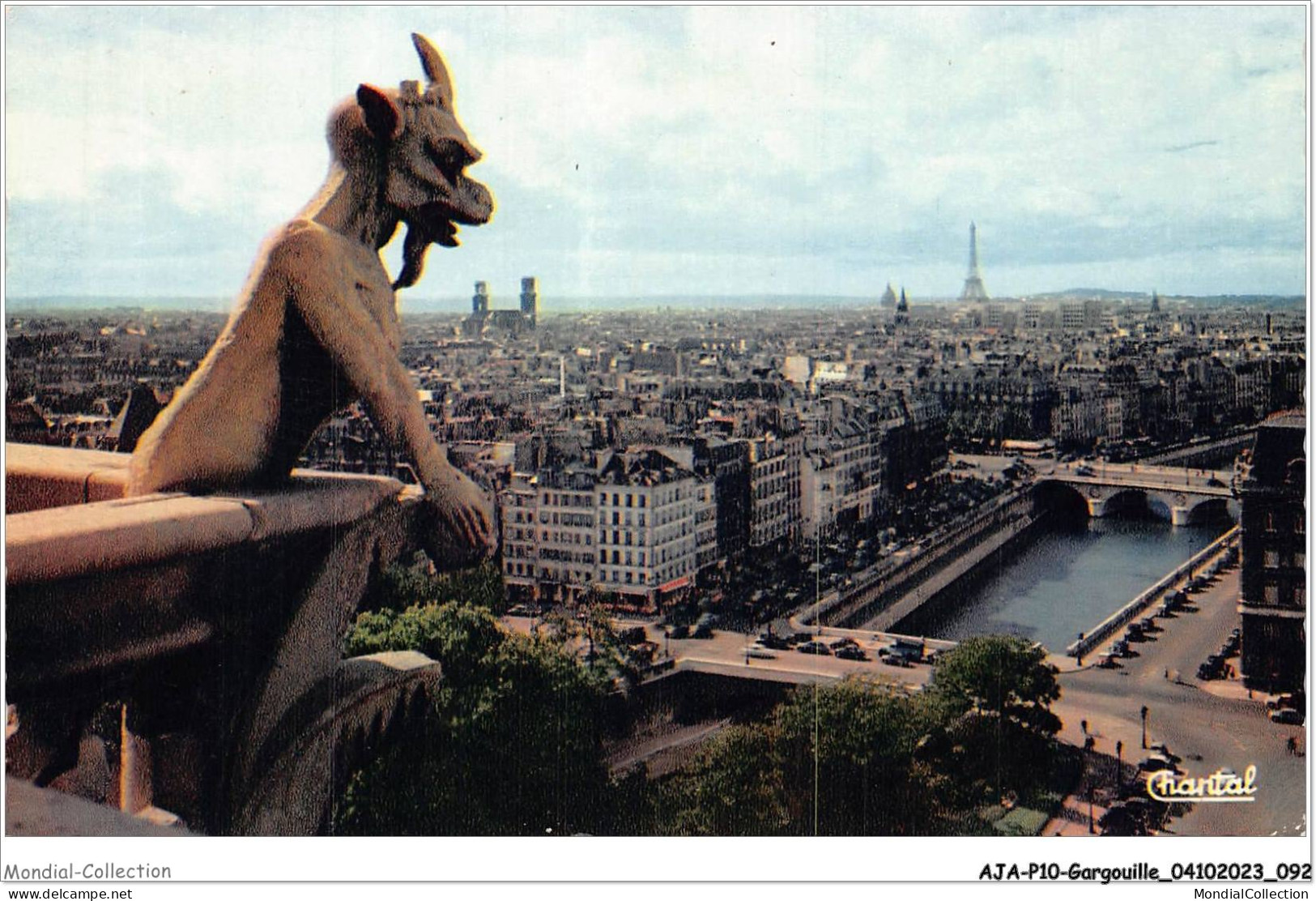 AJAP10-GARGOUILLE-0939 - PARIS - Vu Des Tours De Notre-dame  - Sonstige & Ohne Zuordnung